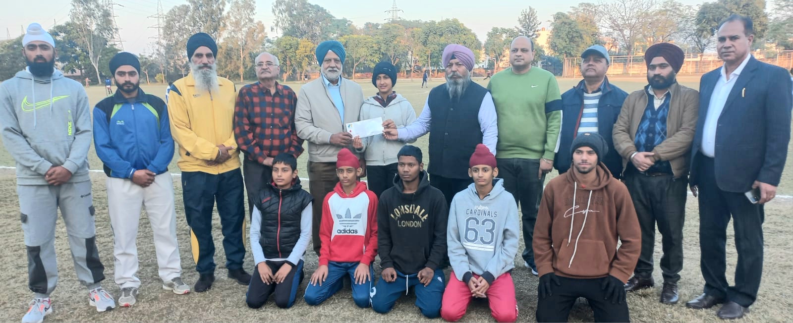 Lovejot Kaur who won 4 gold medals in 100 meters race was honored by Rotary Club Banga Green.